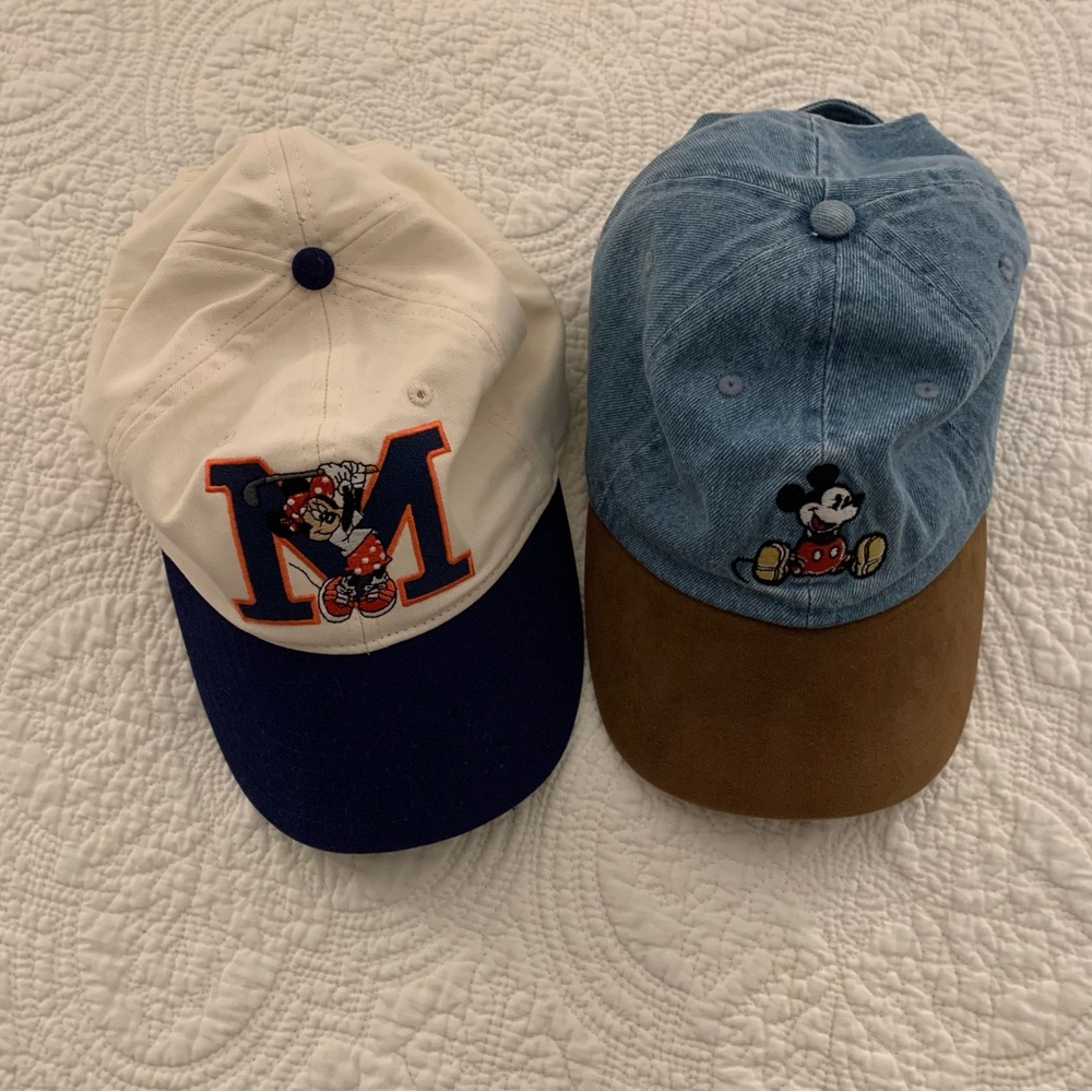 Mickey and Minnie Mouse Baseball Hats
